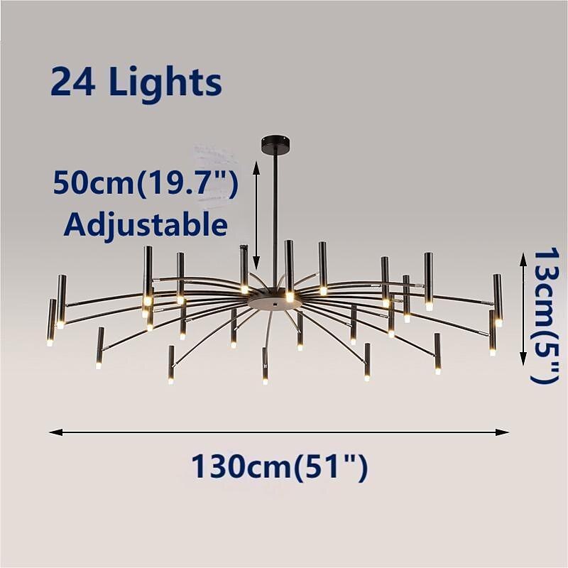 Fuochi d'artificio a soffitto rotante, 12/24 luci 39 "/51" lampada da soffitto a puntatore creativo per soggiorno, moderna plafoniera a led da incasso, luci di fuochi d'artificio del 2025 a $449.99 –P5