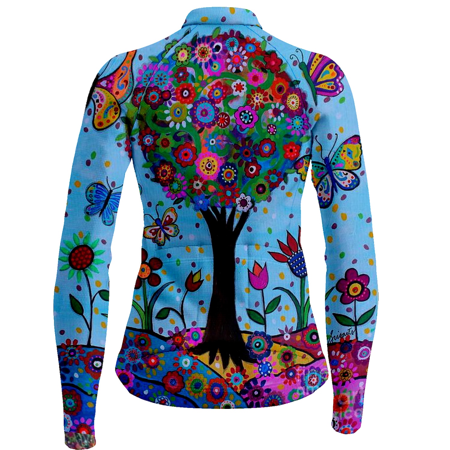 Mujer Maillot de Ciclismo Flores Botánica Manga Larga Bicicleta Camiseta con 3 bolsillos traseros MTB Bicicleta Montaña Ciclismo Carretera Secado rápido Bandas Reflectantes Bolsillo trasero Dispersor 2025 - $34.99 –P9