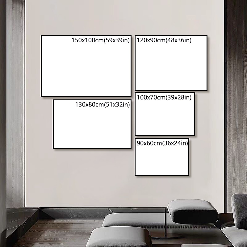 Peinture à l'huile à la main peint à la main mur art moderne paysage marin lever du soleil image abstraite décoration de la maison décor toile roulée sans cadre non étiré de 2026 ? $174.99 –P1