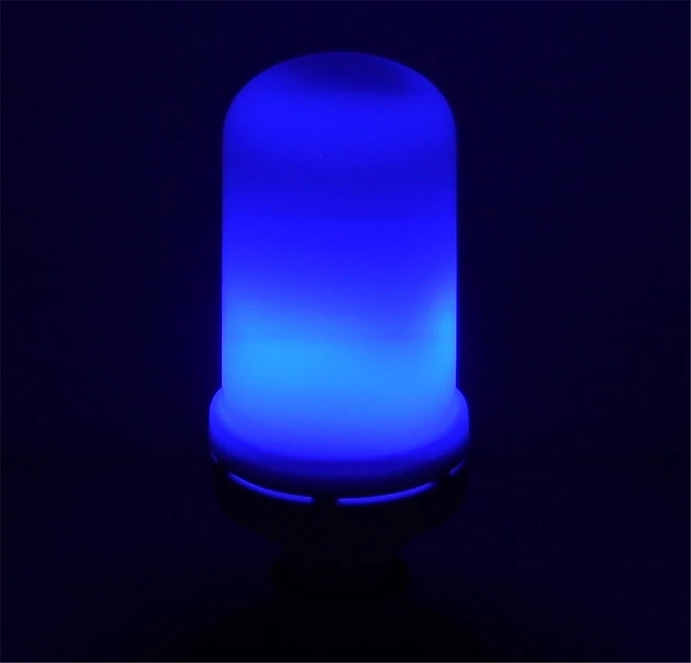 3st led flamma lykta dekorationer e27 4 lägen 96 lysdioder dynamisk flamma blått ljus kreativ majs glödlampa flamma simuleringseffekt nattljus 2025 - $6.49 –P4