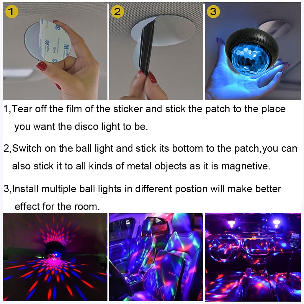 led disco bal podiumverlichting ufo 9 kleuren dmx kristal magische bal podium lichteffecten dj party kerst geluid geactiveerde lichten 2026 - $20.99 –P18