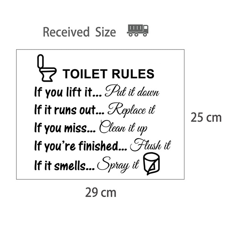 Funny Warning Toilet Stickers Cartoon Child Urination Toilet Lid WC Door Sticker Removable Household Self-Adhesive Decor Paper 2026 - $9.99 –P9