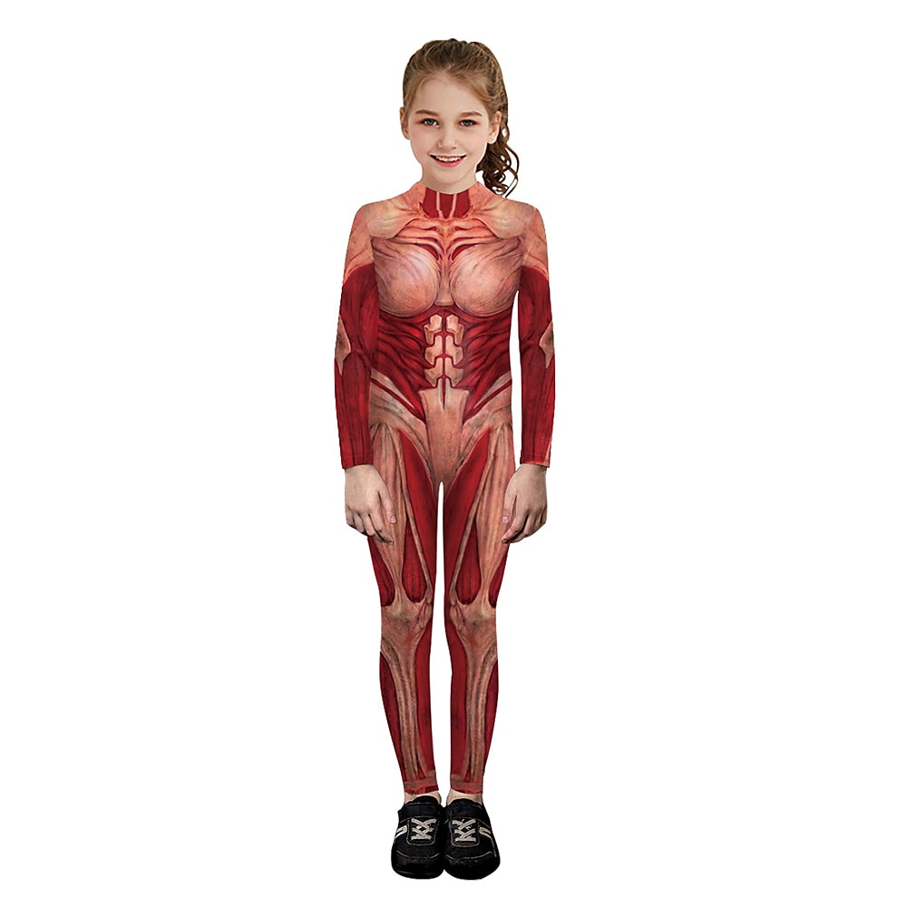 Zentai öltöny Szerepjáték Jelmezek Cicaruha Csontváz Halálfej Farsangi jelmez Overall Női Szerepjáték Ijesztő jelmez Anatómia Ruha mert Farsang Álarcos mulatság Felnőttek 2025 - $21.99 –P10