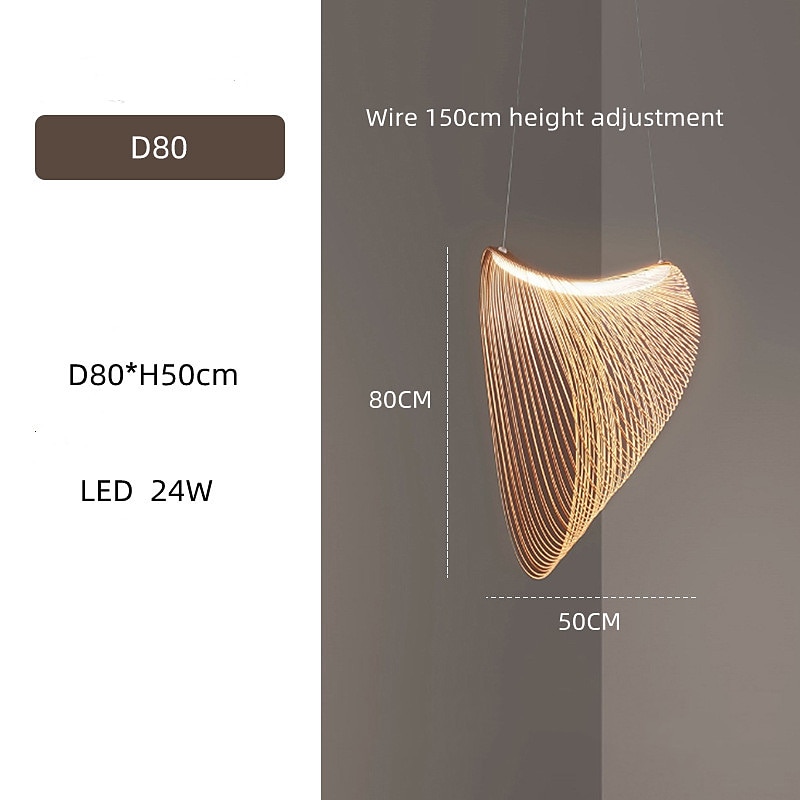 2026年 80cm サークル/ラウンドデザイン ペンダント ライト ウッド LED モダン 220-240v  コレクション – $599.99 –P8