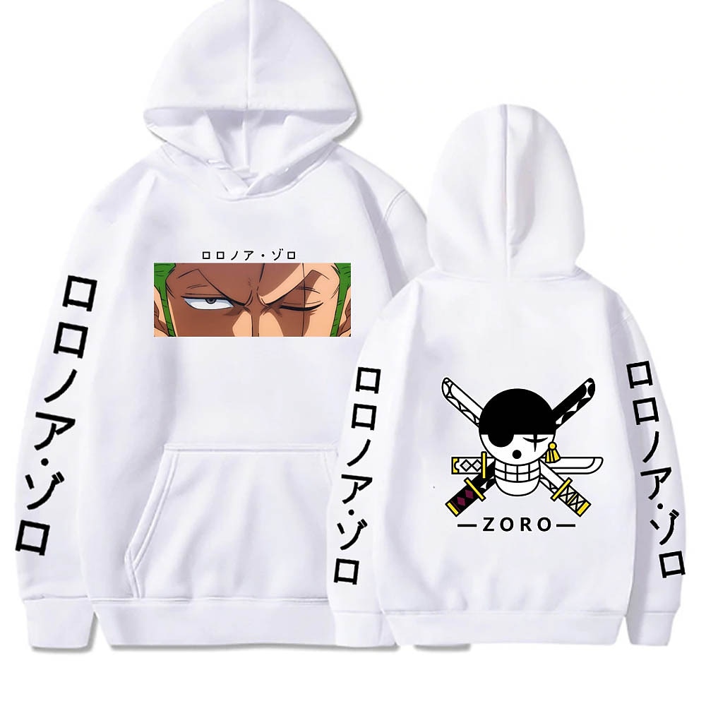 set con roronoa zoro felpa oversize con cappuccio e bracciale in pu calzini 3 pezzi abiti one piece scimmia d. stampe grafiche anime rufy che stampano stile harajuku per uomo, donna, adulto, unisex, del 2025 a $39.99 –P6