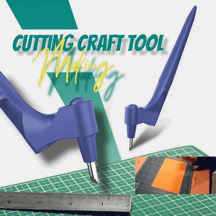 Blue DIY Carving Knife Paper Cutter