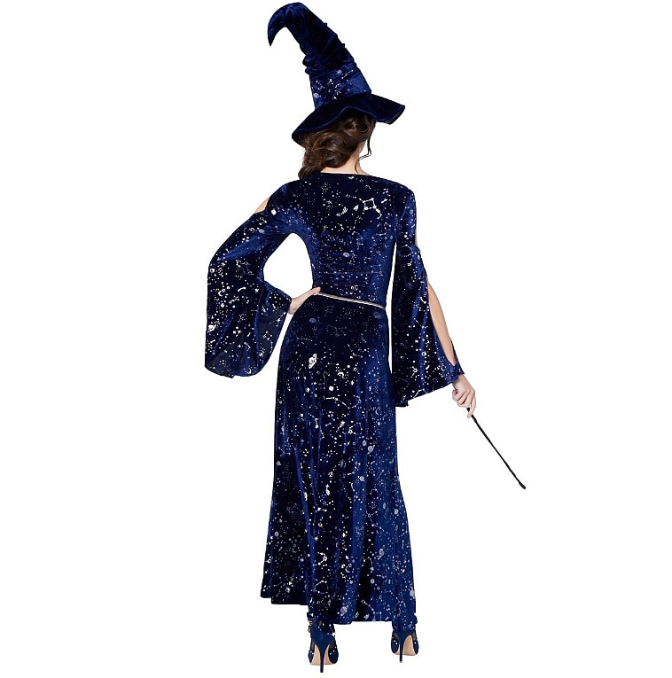 Stel Heks Stel Kostuums Vrouwen Film Cosplay Cosplay Halloween Wijnrood Zwart Rood Jurk Halloween Carnaval Maskerade voor Walpurgisnacht 2026 - $55.99 –P3
