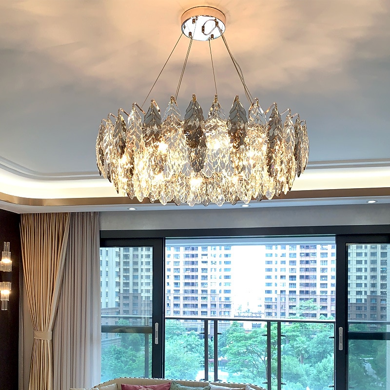 נברשת בעיצוב פנס תליון 60 ס"מ מצופה אלקטרו 2026 - $761.69 –P8