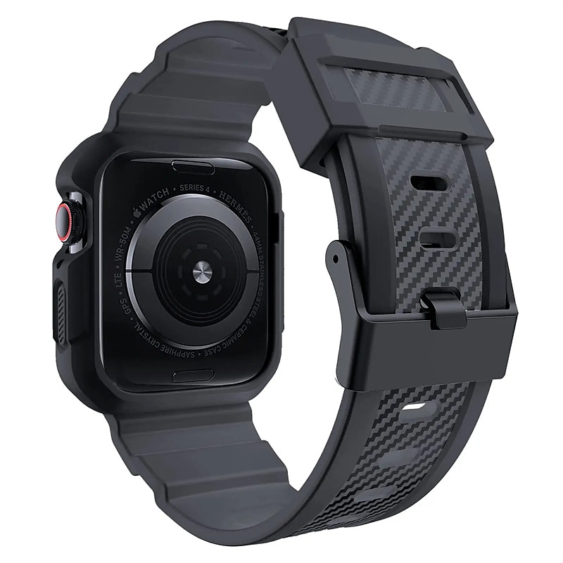 Военная защитная Совместим с Ремешок для часов Apple Watch 38мм 40мм 41мм 42мм 44мм 45мм 49мм Прочный ТПУ Сменный ремешок для часов для iwatch Series Ultra 8 7 SE 6 5 4 3 2 1 2025 - $25.99 –P5