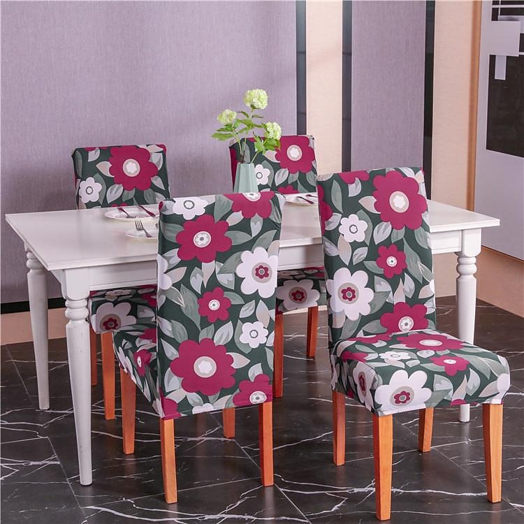 Housse de chaise de salle à manger géométrique 1 pièce, housse de siège extensible, housse de protection de chaise pour salle à manger, mariage, décoration de Noël de 2025 ? $8.99 –P19