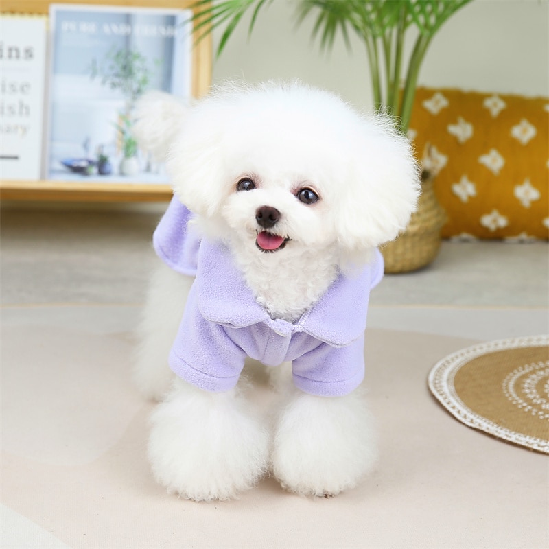 Hunde Katzen Kleider Einfarbig nette Art Süß Alltagskleidung Casual Winter Hundekleidung Welpenkleidung Hunde-Outfits Weich Grün Purpur Rosa Kostüm für Mädchen und Jungen Hund Baumwolle S M L XL 2XL 2026 - $12.49 –P7