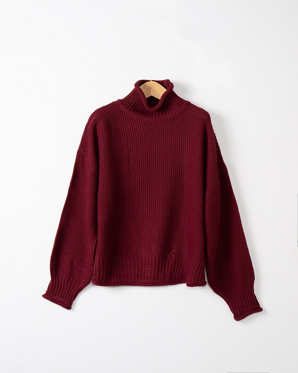 Femme Pull basique Décontractées Couleur unie Grosse maille Crocheté Col Roulé Tricoté manche longue Tricoter du quotidien Sortie Bleu Ciel Noir Automne Hiver de 2025 ? $47.99 –P5