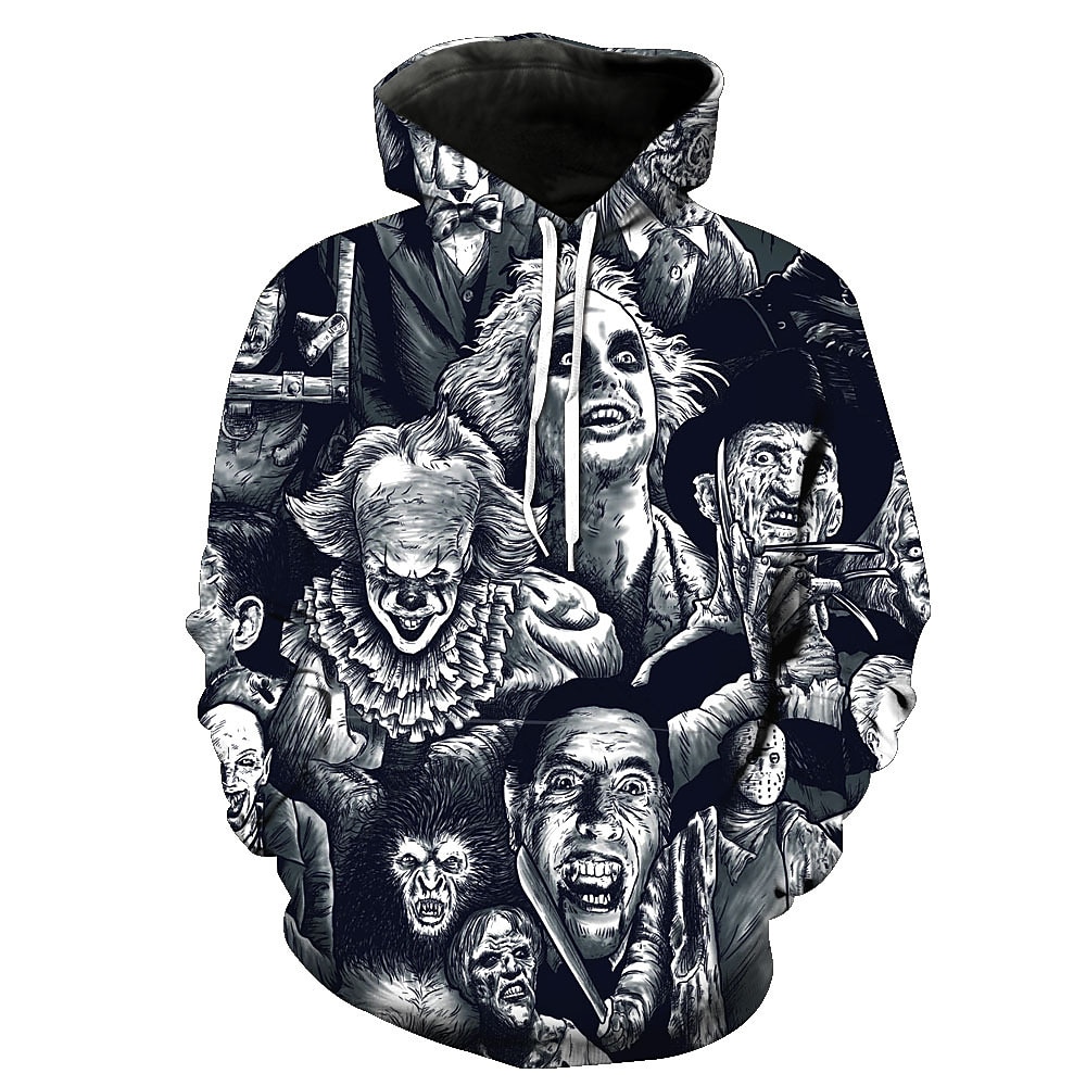 Halloween Scheletro Teschio Fantasma Morte Felpa con cappuccio Cartone animato Manga Manga 3D Tasca frontale Grafica Per Da coppia Per uomo Per donna Per adulto Halloween Carnevale Mascherata Stampa del 2025 a $38.99 –P6