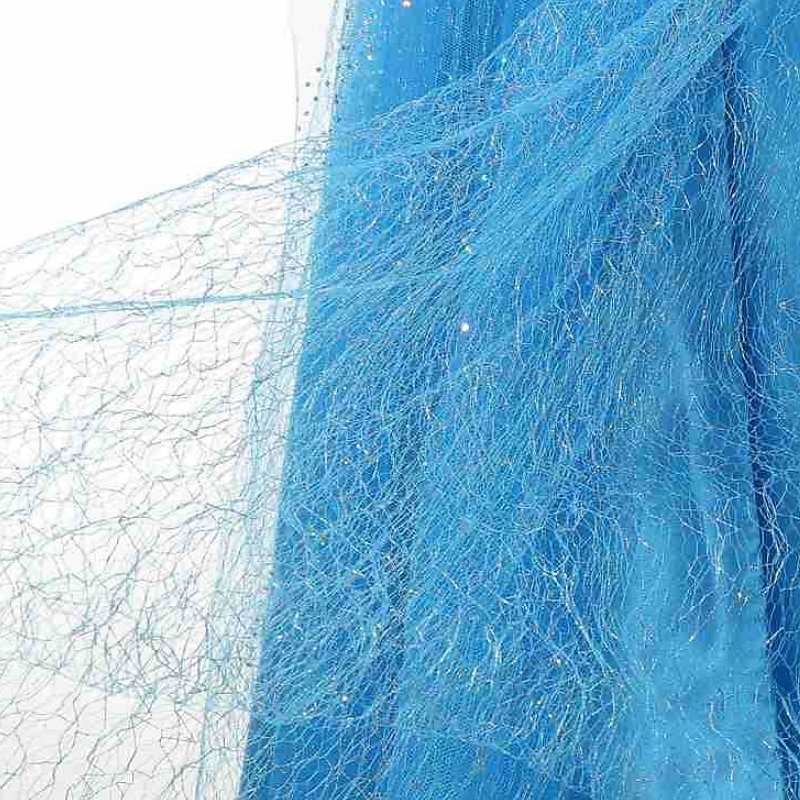barn flickor elsa frozen kostym klänning paljett blommig performance party blå maxi långärmad prinsessa söta klänningar höst vinter normal passform 3-10 år 2025 - $28.99 –P13