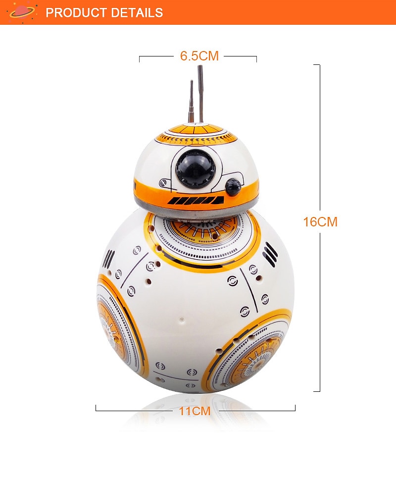 BB-8 мяч RC робот BB8 фигурка BB 8 робот-дроид 2,4g пульт дистанционного управления умный робот BB8 модель детская игрушка в подарок 2025 - $107.99 –P10