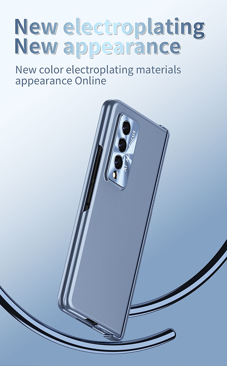 телефон Кейс для Назначение SSamsung Galaxy Z-образный сгиб 7 Z Fold 5 Z Fold 4 Z Fold 3 Чехол Флип Держатель для карандашей Покрытие Однотонный ПК 2025 - $31.99 –P2