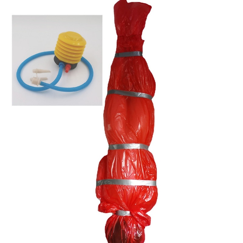 Halloween-Dekorationen Requisiten für tote Opfer, gruselige gefälschte Leiche mit Pumpe, 152 cm hängende gruselige gefälschte Leiche in Tasche, Todesopfer, Halloween-Requisiten für den Außenbereich, 2025 - $30.99 –P13