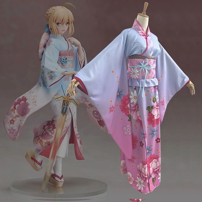 Women's Yukata Robe Kimono Japanese Traditional Masquerade Adults Bow Kimono Coat Headband Party 2025 - $66.99 –P3