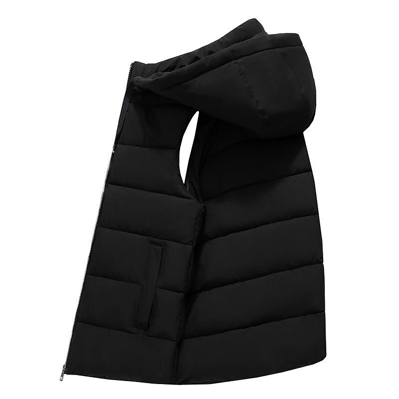 Men's Puffer Vest Thermal Warm Breathable Lightweight Winter Autumn / Fall Solid Color Black White Red Blue Puffer Jacket 2025 - $35.99 –P8
