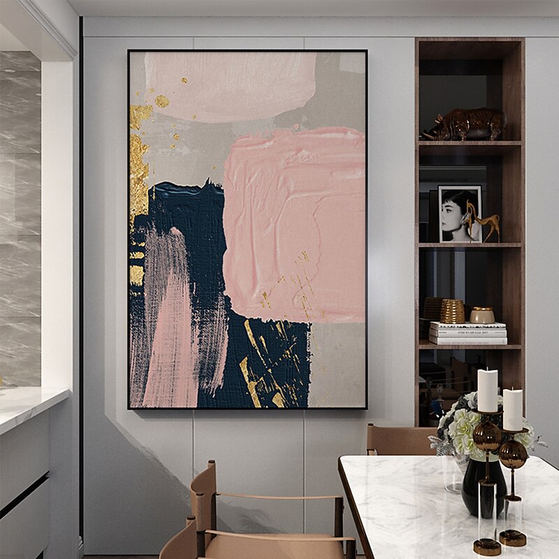 Oil Painting Hand Painted Vertical Abstract Modern Rolled Canvas (No Frame) 2026 - MXN $1371.96 –P6