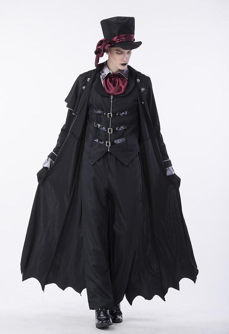 Vampires Σύνολα Φανταστική φορεσιά ΜΑΣΚΕ παρτυ Steampunk Ενηλίκων Ανδρικά Απόκριες Επίδοση Εύκολες αποκριάτικες στολές Ντύνομαι 2026 - $125.99 –P8