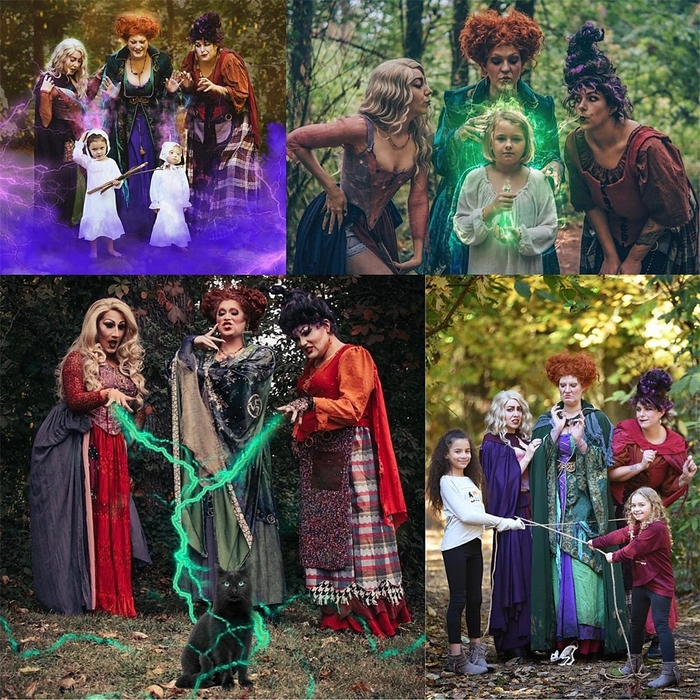 ariker winifred sanderson парик кудрявый коричневый фокус-покус 2 winifred парик для женщин sanderson sisters аксессуары парик ведьмы без зубов ожерелье серьги карнавальные парики 2025 - $24.99 –P6