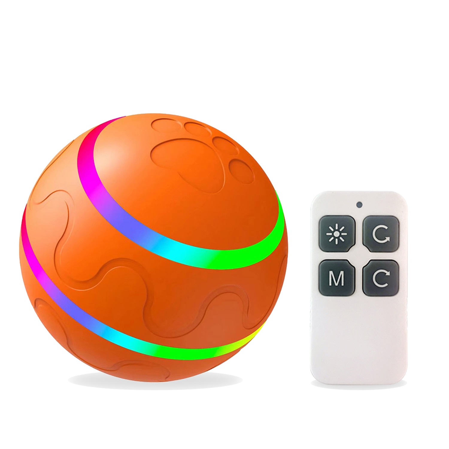 интерактивная игрушка для собак Wicked Ball пульт дистанционного управления для домашних кошек собак с активацией движения перезаряжаемый usb 2025 - $47.99 –P2