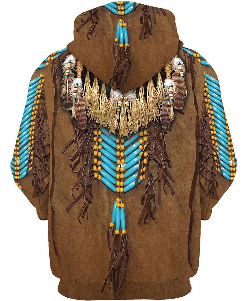 Hombre Tribal Estampados Sudadera Sudaderas Sudadera Con Capucha Manga Larga Sudadera con capucha Con Capucha Ropa de calle Impresión 3D Deporte Diario Deportes Blanco Marrón Estampado Primavera 2025 - $29.99 –P3