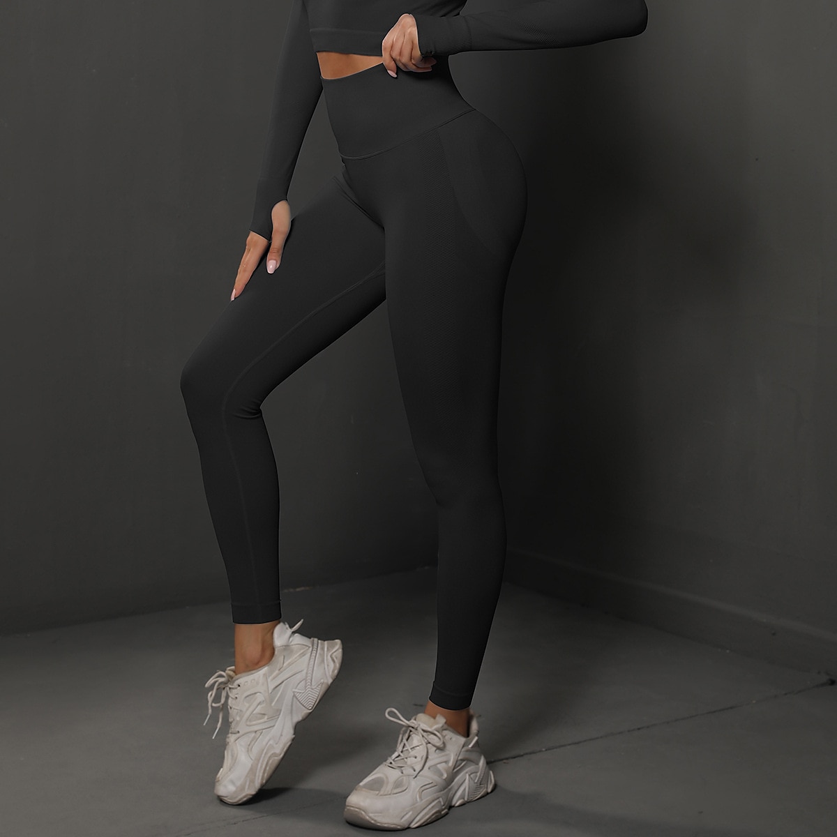 Per donna Pantaloni da yoga Senza cuciture Controllo addominale Sollevamento glutei Vita Alta Yoga Fitness Allenamento in Palestra Leggings Pantaloni Nero Azzurro cielo Verde scuro Spandex Autunno del 2025 a $20.99 –P5