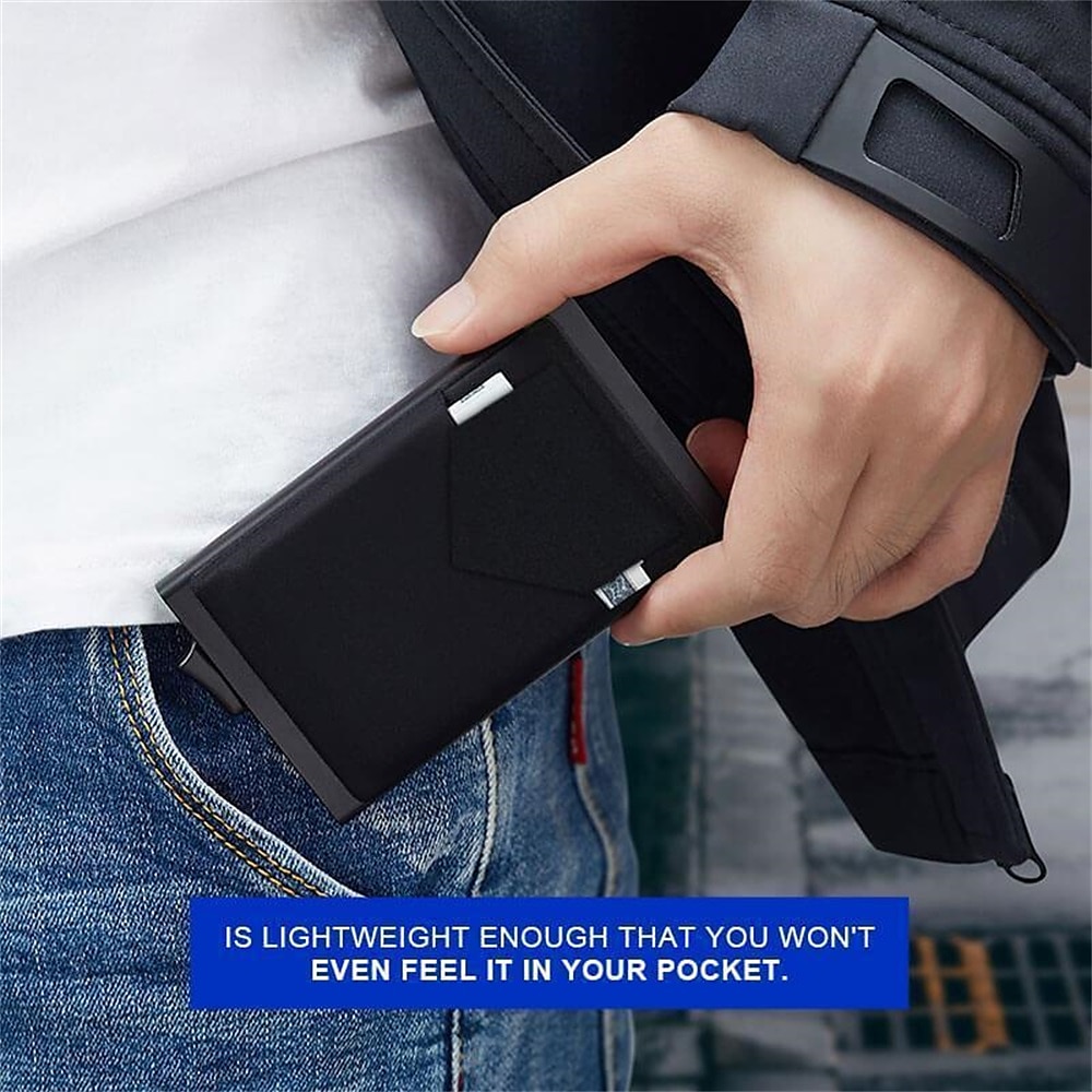 Creditcardhouder Portemonnee Metaal Naam Kaartenhouder Professionele Multi Creditcard Bescherming Voor Vrouwen Mannen 2025 - AU $17.79 –P3