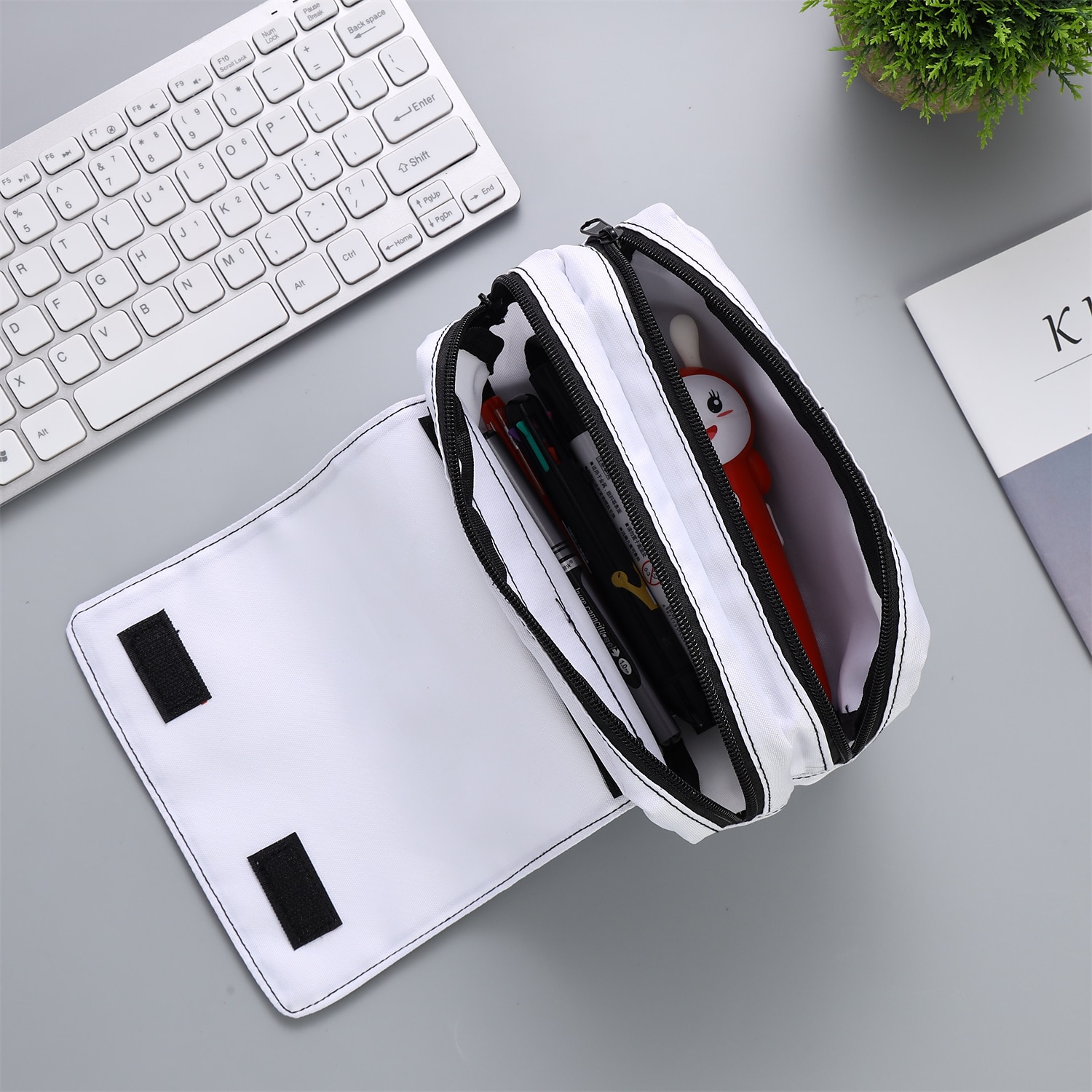 copii Unisex Geanta pentru stilouri Carcase Creion Îmbrăcăminte Oxford Imprimeu Capacitate Înaltă Pisica Negru Roz Îmbujorat Albastru piscină 2025 - $14.99 –P3