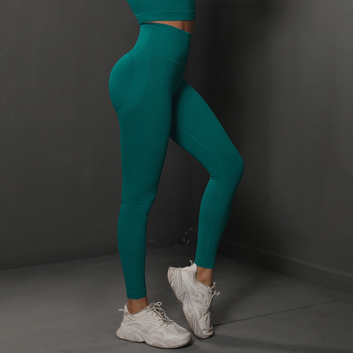 Per donna Pantaloni da yoga Senza cuciture Controllo addominale Sollevamento glutei Vita Alta Yoga Fitness Allenamento in Palestra Leggings Pantaloni Nero Azzurro cielo Verde scuro Spandex Autunno del 2025 a $20.99 –P19