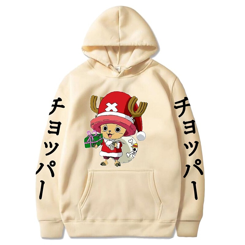 One Piece Tony Tony Chopper Felpa con cappuccio Anime Cartone animato Manga Tasca frontale Grafica Per Da coppia Per uomo Per donna Per adulto Stampa a caldo del 2025 a $27.99 –P6