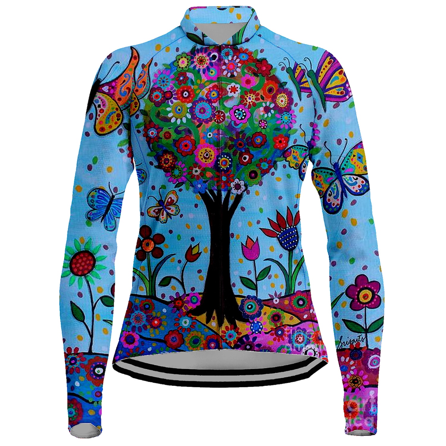 Mujer Maillot de Ciclismo Flores Botánica Manga Larga Bicicleta Camiseta con 3 bolsillos traseros MTB Bicicleta Montaña Ciclismo Carretera Secado rápido Bandas Reflectantes Bolsillo trasero Dispersor 2025 - $34.99 –P8