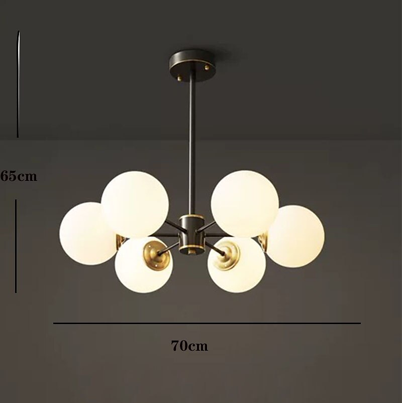 70 cm-es függőlámpás kivitelű csillár réz sárgaréz modern 220-240v 2025 - $326.69 –P3