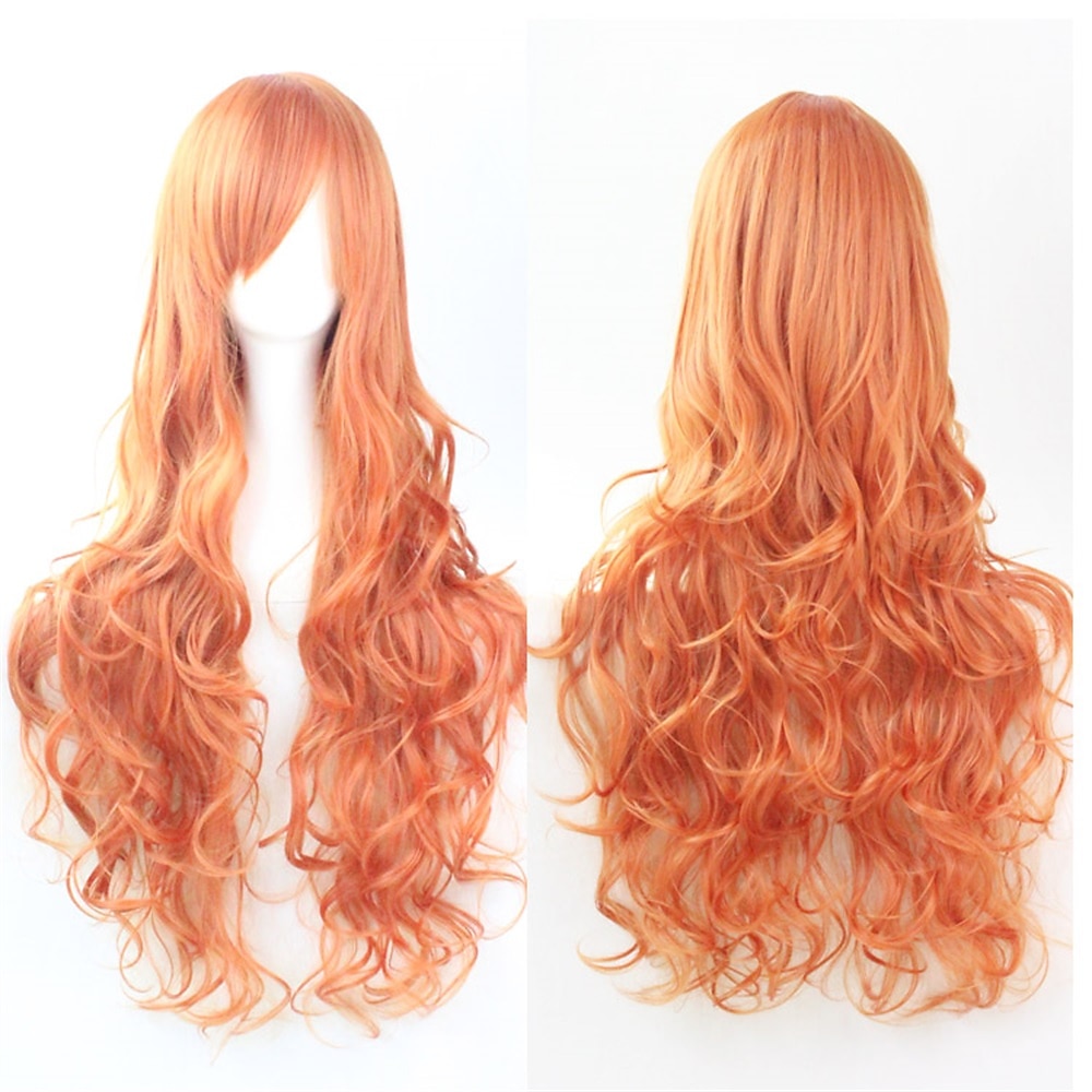 parrucca cos parrucca 80 cm capelli ricci lunghi capelli ricci multicolori in seta ad alta temperatura parrucche anime di halloween del 2025 a $16.99 –P3