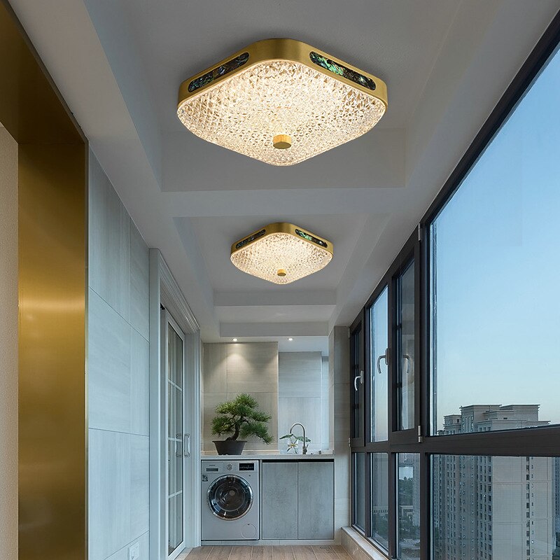 25cm lanterna desgin plafoniere rame ottone moderne 220-240v del 2026 a $293.29 –P3