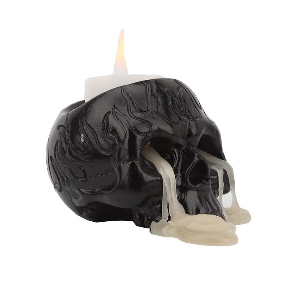2025年 ハロウィーンの頭蓋骨樹脂キャンドルホルダー - スケルトンキャンドルスティックハロウィーンデコレーション(キャンドルは含まれません) コレクション – $9.49 –P10