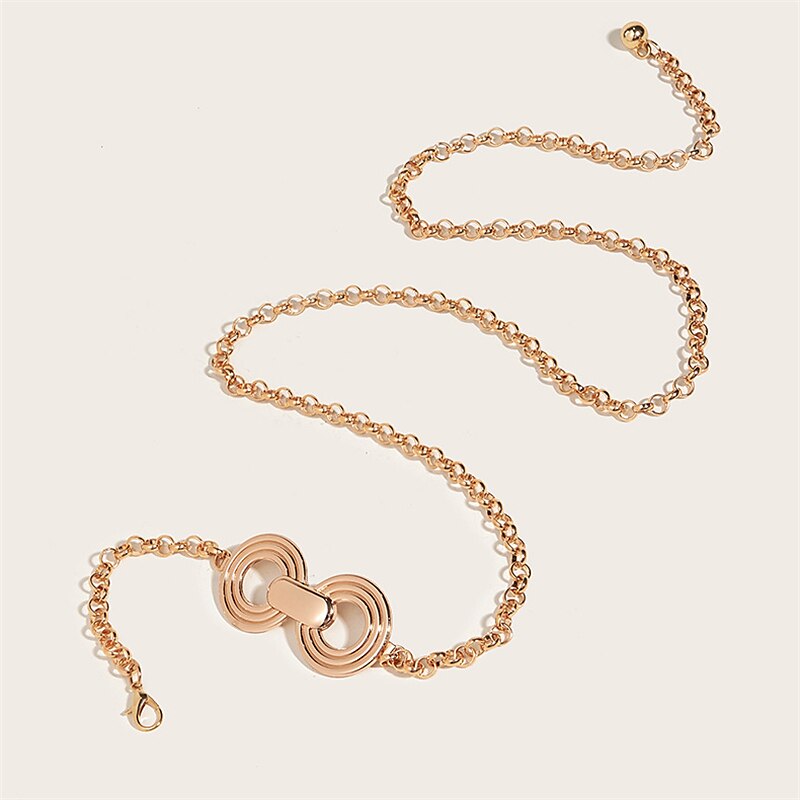 Women's Belt Metal Alloy Champagne Gold Chain Outdoor Dailywear Daily Holiday Pure Color / Spring / Summer / Fall / Winter 2025 - $9.49 –P7