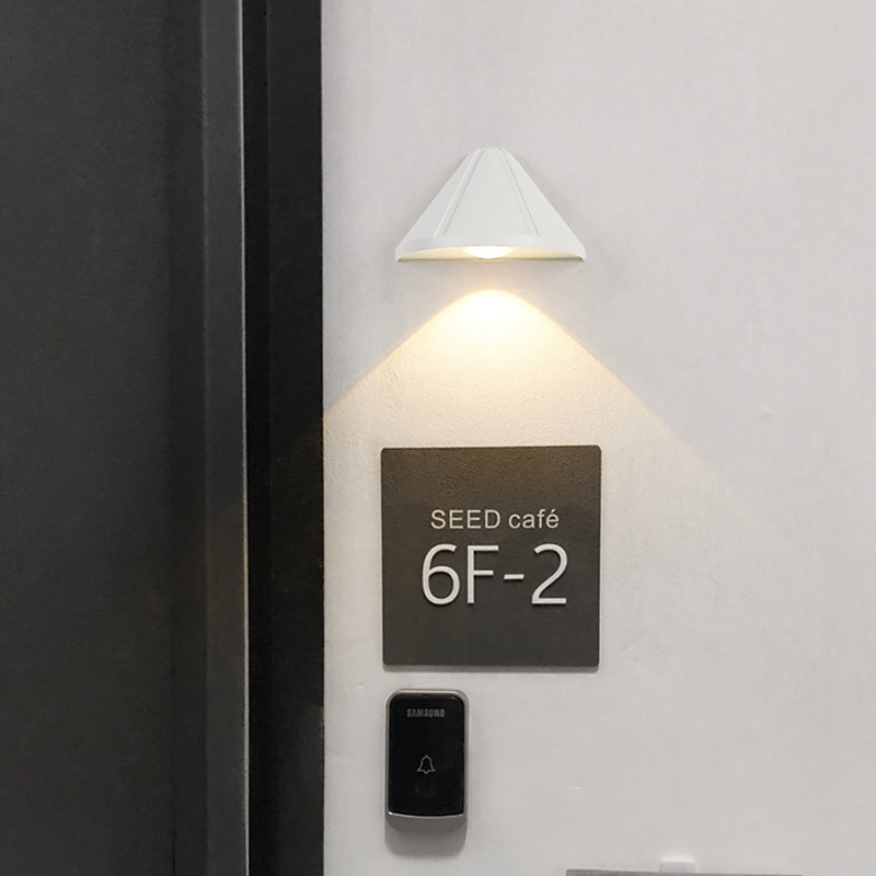 luces de pared led para interiores al aire libre dormitorio puerta exterior lámpara de pared luz de pared de aluminio ip65 85-265v 5 w 2025 - $96.99 –P10
