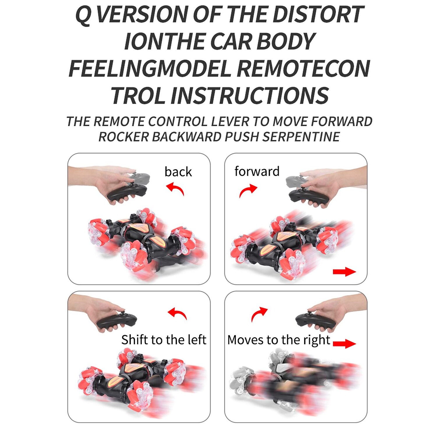 2.4G 4WD Gesture Sensing Car Remote Control Stunt Car 360 All-Round Drift Twisting Off-Road Dancing Vehicle Kids Toys W/ Lights 2025 - $32.99 –P6