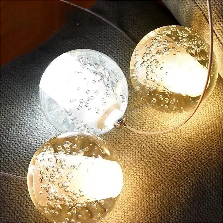 40 cm ljuskrona metall klot taklampa led galvaniserad konstnärlig modern 90-240v 2025 - $499.99 –P4
