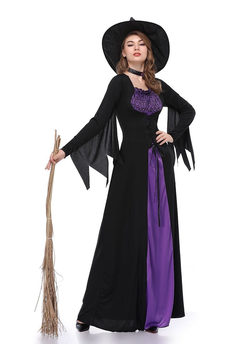 häxa Cosplay-kostym Festklädsel Maskerad Vuxna Dam Kläder Prestanda Fest Halloween Maskerad Mardi Gras Lätt karnevalsdräkt 2025 - $33.99 -P5