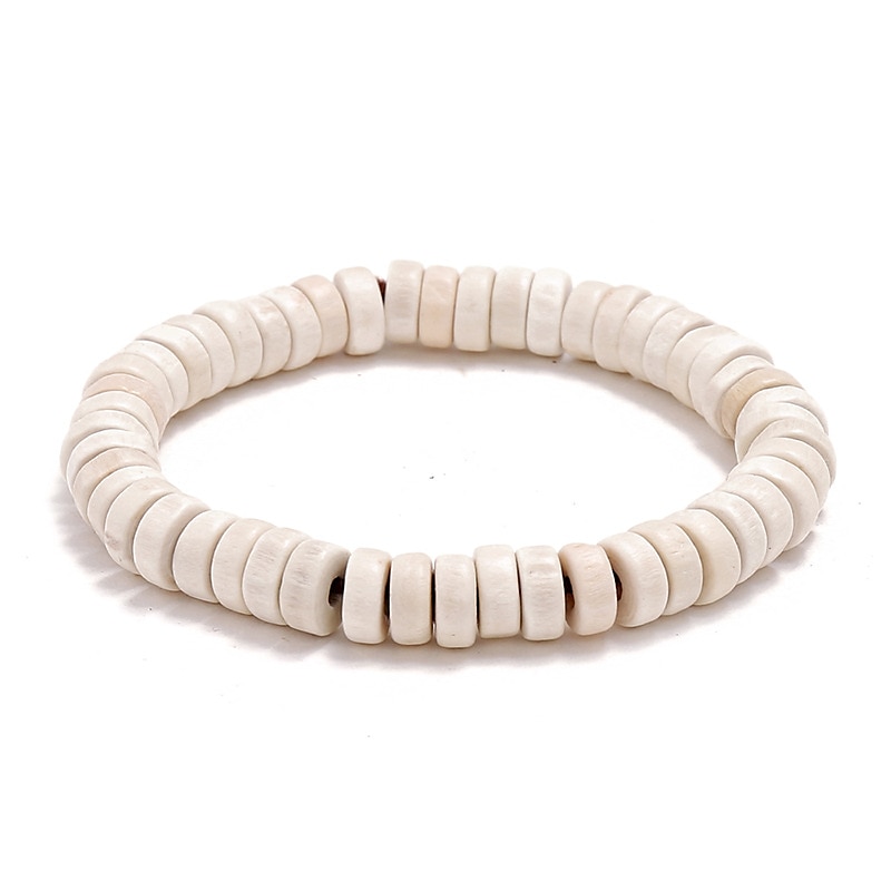 Per uomo Per donna Braccialetto con perline Classico Tema vintage Di tendenza Boho Legno Gioielli braccialetto Nero / Blu inchiostro / Marrone Per Giornaliero Per eventi Festival del 2025 a $4.99 –P6