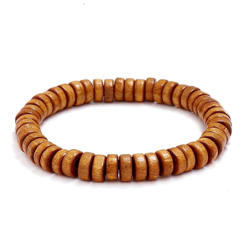 Per uomo Per donna Braccialetto con perline Classico Tema vintage Di tendenza Boho Legno Gioielli braccialetto Nero / Blu inchiostro / Marrone Per Giornaliero Per eventi Festival del 2025 a $4.99 –P4