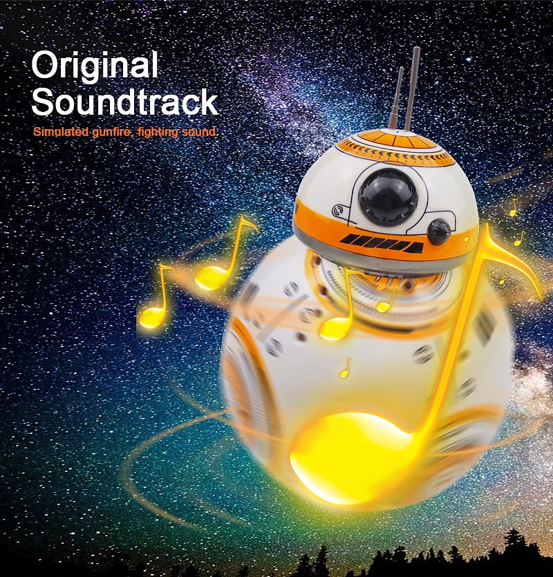 BB-8 мяч RC робот BB8 фигурка BB 8 робот-дроид 2,4g пульт дистанционного управления умный робот BB8 модель детская игрушка в подарок 2025 - $107.99 –P9