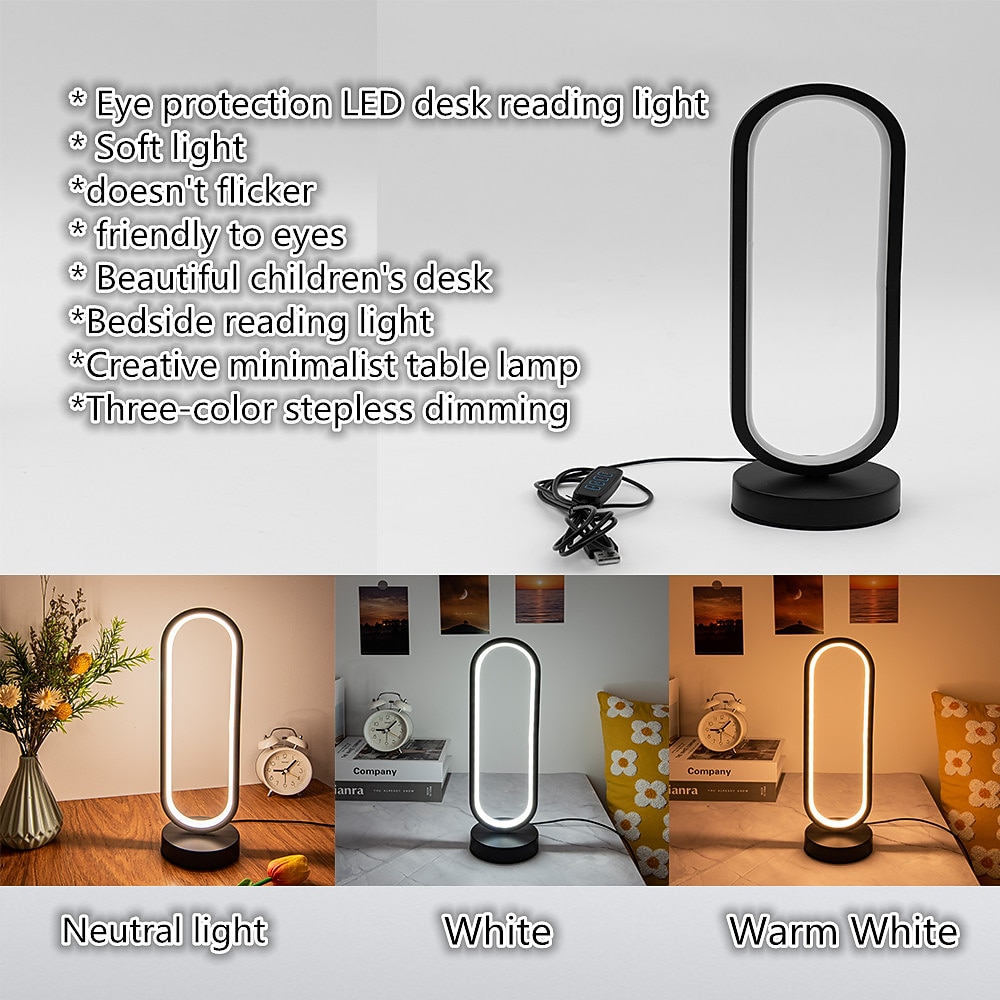 Table Lamp / Desk Lamp Modern Contemporary USB Powered For Living Room / Bedroom PVC <5V 2026 - $38.99 –P1