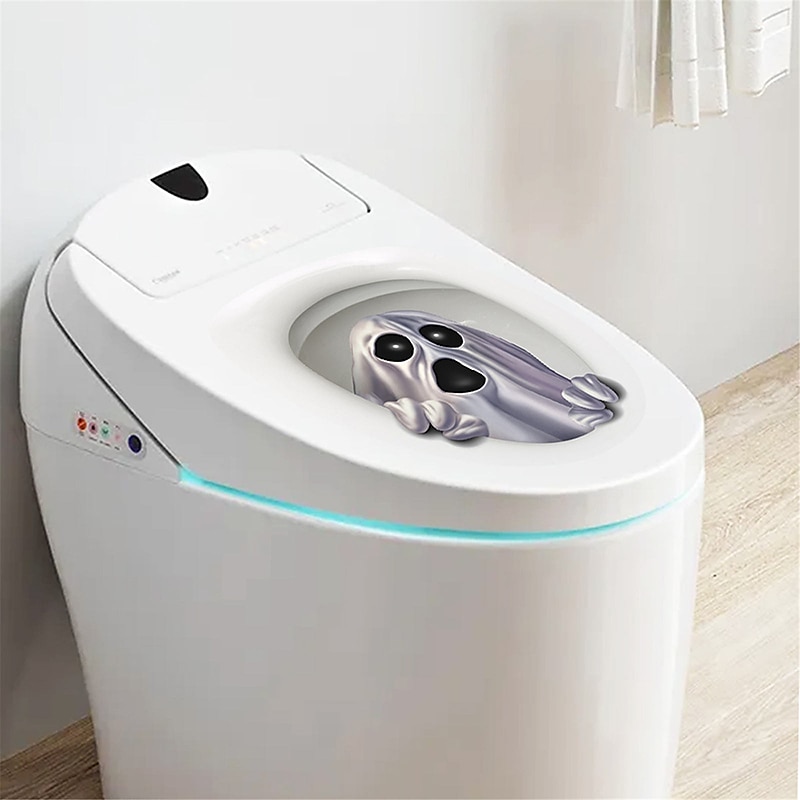 WC-matricák vicces dekorációk ijesztő WC-takaró dekoráció 3d horror minta barkácsolás fürdőszoba lakberendezés 2025 - $7.99 –P4