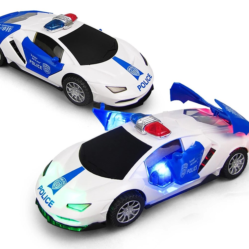 Electric Dancing Deformation Rotating Universal Police Car Toy Car