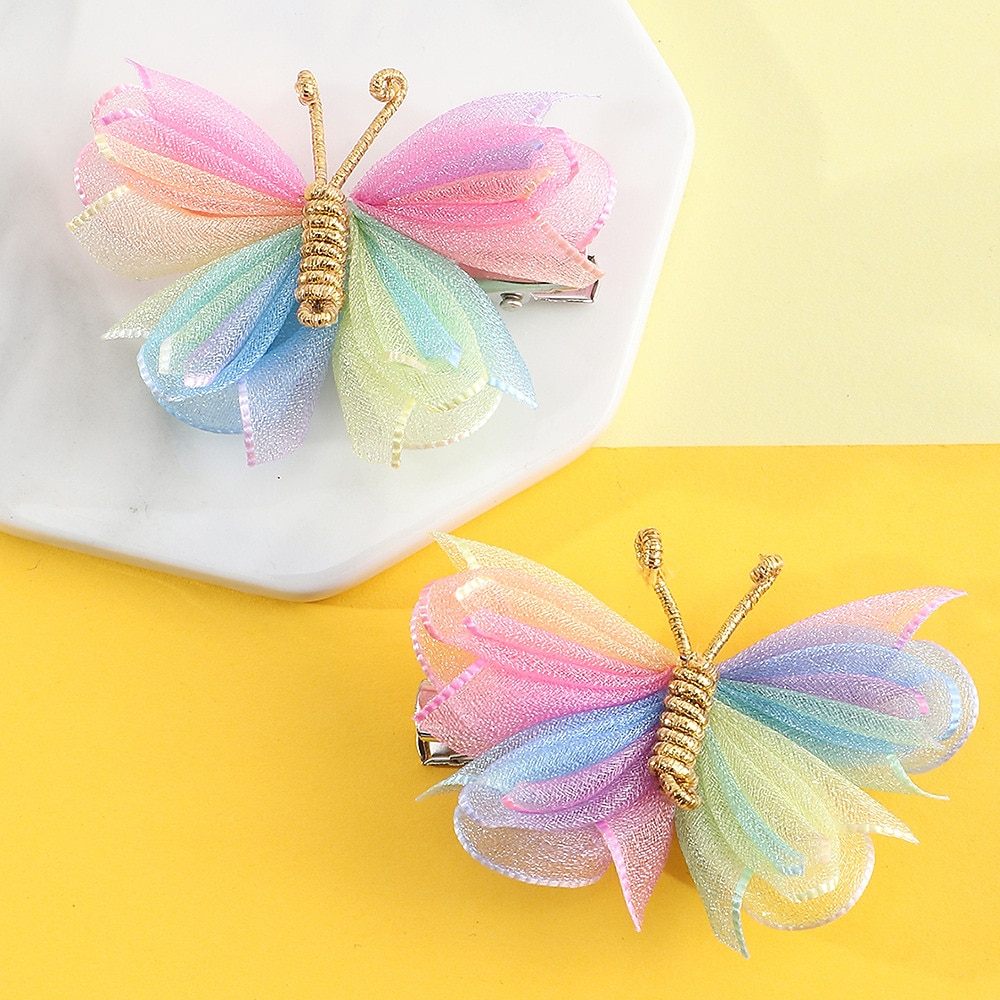 Kinder Mädchen Süß Täglich Farbblock Polyester Haarzubehör Purpur / Rosa / Gelb Einheitsgröße 2025 - $3.49 –P1